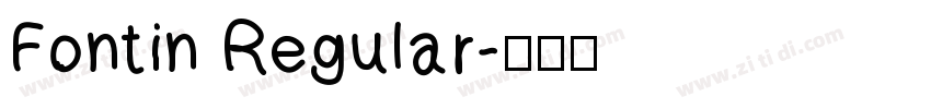 Fontin Regular字体转换